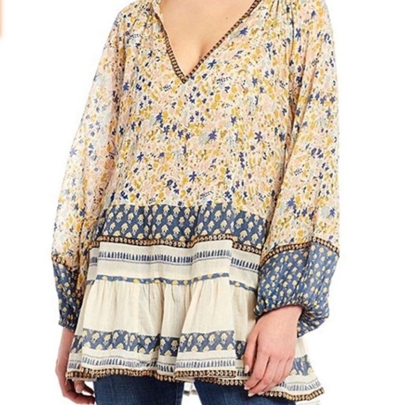 Free People ivory Gardenia tunic size medium - Picture 3 of 6